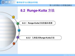 8.2 Runge-Kutta 方法