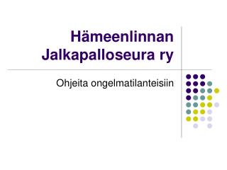 Hämeenlinnan Jalkapalloseura ry