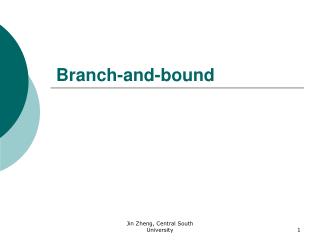 Branch-and-bound