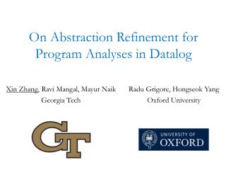 On Abstraction Refinement for Program Analyses in Datalog