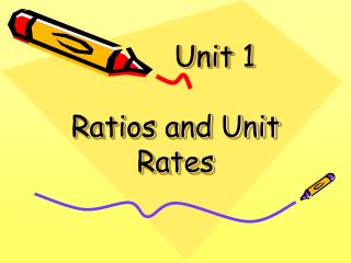 Unit 1 Ratios and Unit Rates