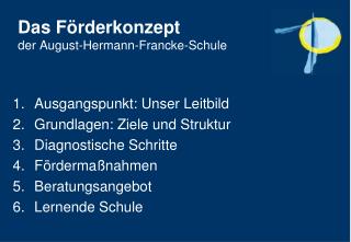 Das Förderkonzept der August-Hermann-Francke-Schule