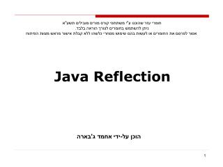 Java Reflection