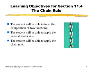 Learning Objectives for Section 11.4 The Chain Rule