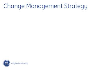 Change Management Strategy