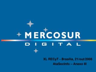 XL RECyT - Brasília, 21/out/2008 	AtaSocInfo – Anexo III