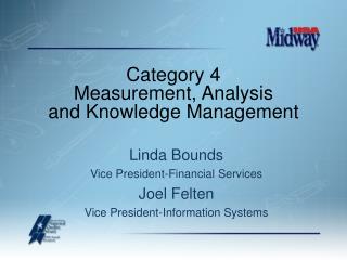 Category 4 Measurement, Analysis and Knowledge Management