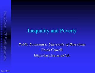 Inequality and Poverty