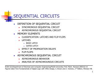 SEQUENTIAL CIRCUITS