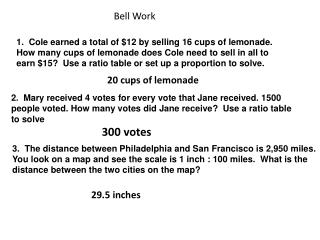 Bell Work