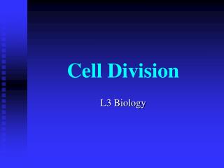 Cell Division