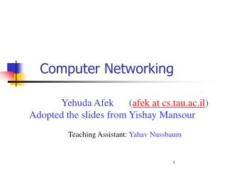 Computer Networking