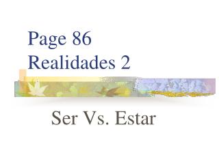 Page 86 Realidades 2