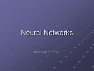 Neural Networks