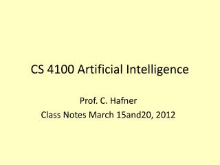 CS 4100 Artificial Intelligence