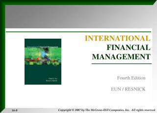 INTERNATIONAL FINANCIAL MANAGEMENT