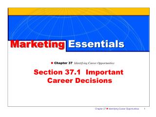 Marketing Essentials