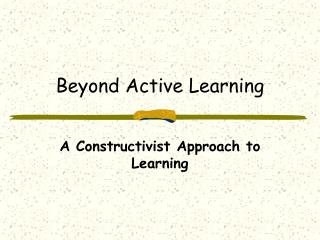 Beyond Active Learning