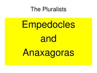 The Pluralists