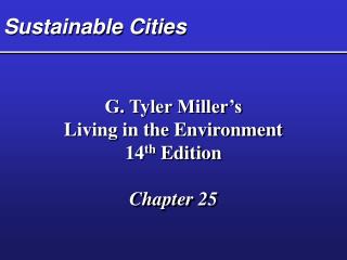 Sustainable Cities