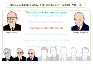 Revise for GCSE History: A Divided Union? The USA, 1941-80