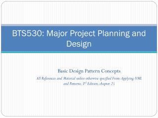 BTS530: Major Project Planning and Design