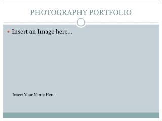 PHOTOGRAPHY PORTFOLIO