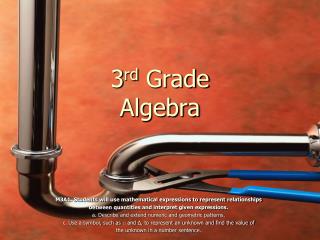3 rd Grade Algebra