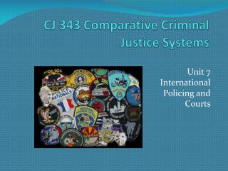 CJ 343 Comparative Criminal Justice Systems
