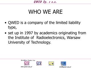 WHO WE ARE