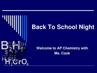Back To School Night