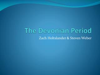 The Devonian Period