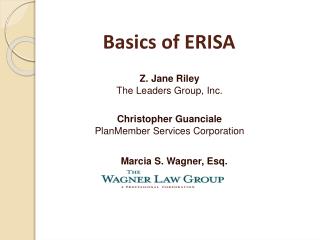 Basics of ERISA