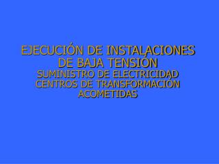 SUMINISTRO DE ELECTRICIDAD