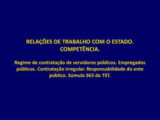Os efeitos jurídicos da Terceirização na Administração Pública
