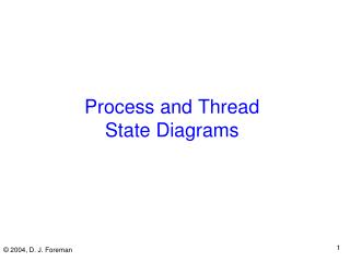 Process and Thread State Diagrams