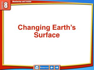 Changing Earth’s Surface