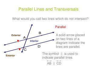 Parallel Lines and Transversals