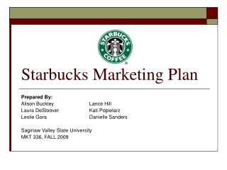 Starbucks Marketing Plan