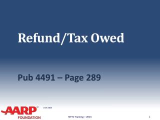 Refund/Tax Owed
