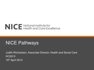 NICE Pathways