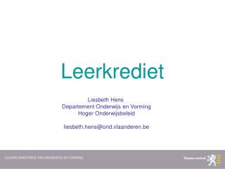 Leerkrediet