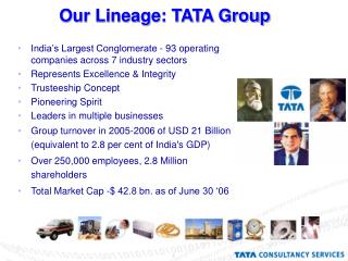 Our Lineage: TATA Group