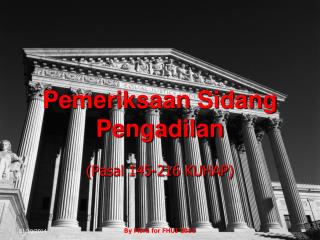 Pemeriksaan Sidang Pengadilan