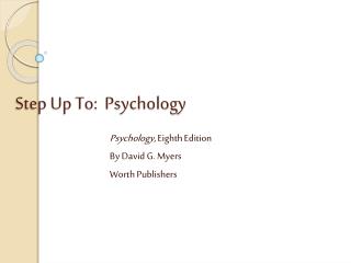 Step Up To: Psychology