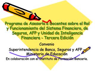 Convenio Superintendencia de Banca, Seguros y AFP – Ministerio de Educación