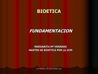 BIOETICA