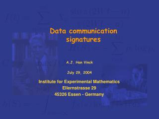 Data communication signatures