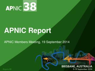 APNIC Report