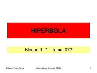 HIPÉRBOLA